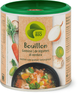 Bio Bouillon de légumes sans graisse