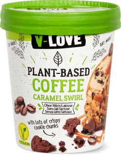 V-Love Glace en bac  Coffee caramel swirl