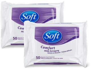 Soft Salviettine umidificate Comfort Duo