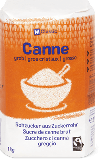 M-Classic Canne Rohzucker aus Zuckerrohr grob