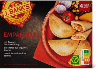 J.Bank's Empanadas  con ripieno di verdure texmex