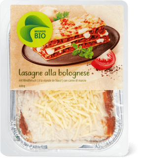 Migros Bio lasagne bolognese con manzo