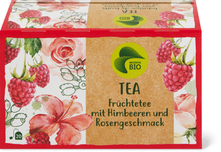 Migros Bio Früchte Tee Himbeere-Rose