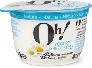 Oh! Yogurt Greek style Nature