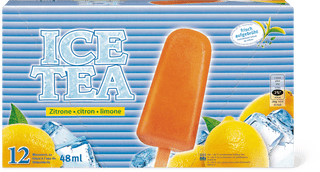 Ice Tea Wassereis Zitrone