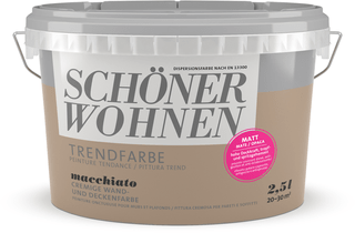 Schöner Wohnen Vernice di tendenza opaca Macchiato 2.5 l Pittura per pareti