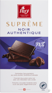 Frey Suprême  Tafelschokolade Noir Authentique 78% Cacao