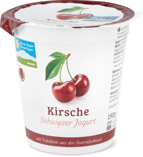 «Aus der Region.» Schwyzer Milchhuus Jogurt Kirsche