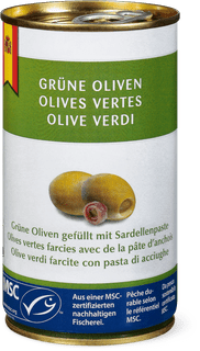 MSC Olive verdi con pasta di acciughe