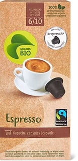 Bio Fairtrade Espresso 10 capsules