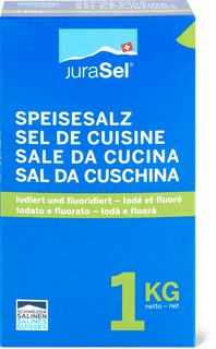 JuraSel Speisesalz jodiert und fluorid.
