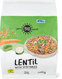 YOU Lentils with vegetables